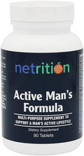 Netrition Active Men's Multivitamin Formula 90 Tablets
