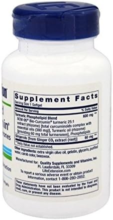 Life Extension Advanced Bio-Curcumin with Ginger &amp Turmerones 30 softgels
