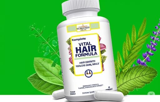 #1 Hair Formula Healthy Vitamins for Men &amp Women | Nutrients Needed for Hair Growth Maintain Healthy Skin &amp Nails Biotin &amp More 60 Capsules