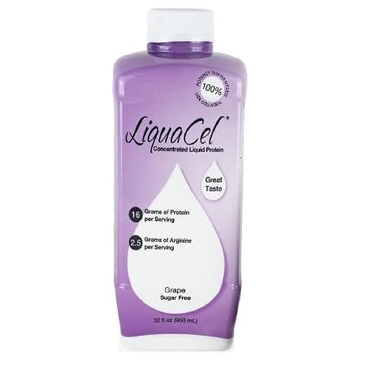 Global Health Products LiquaCel Liquid Protein 3 Sets of 32 Ounces Grape
