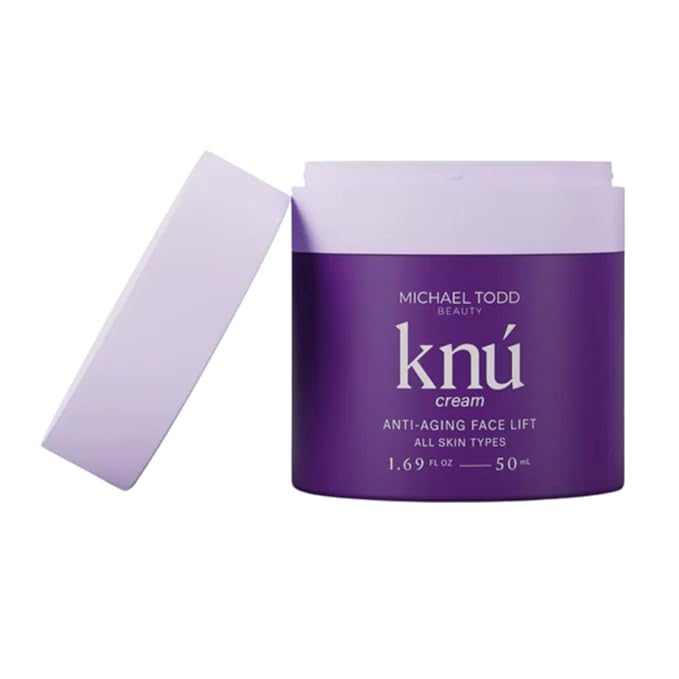 MICHAEL TODD Beauty KNU Cream – Face Lifting Brightening &amp Tightening Cream – For Moisturizing &amp Rejuvenating – With Bakuchiol Peptides &amp Snail Secretion – For All Skin Types – 1.68 fl o