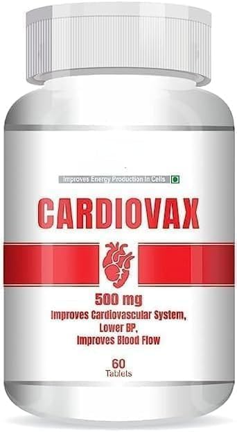 Natural Cardiovax with Coenzyme Q10 Arjuna Extract &amp Moringa Extract - 60 Capsules