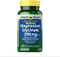 H4U - Spring Valley Magnesium Glycinate 200 mg Capsules Supports Bone &amp Joint Health (200 mg / 60 Capsules)