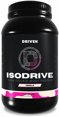 Driven Nutrition IsoDrive Whey Isolate Protein Powder 2lb (Vanilla) – 25g Protein Enzyme Enhanced for Absorption Ultra Clean