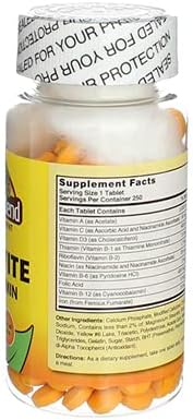 Nature's Blend Daily Vite Multivitamin 250 Tablets Per Bottle (Pack of 3)