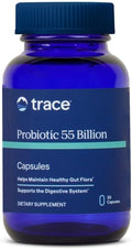 Trace Minerals Probiotic 55 Billion - High-Potency Probiotic for Small &amp Large Intestine Support - Age-Related Gut Support - Delayed Release Technology - Gluten-Free - 30 Count (30 Servings)