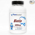 Biotin 5000mcg // 100 Capsules // Pure // by PureControl Supplements