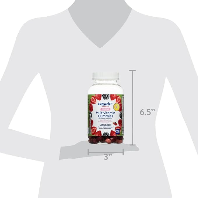 Equate Women's Multivitamin Gummies Daily Multivitamin for Adult Women Mixed Berry Flavor 150 Count (75 Servings) Sticker