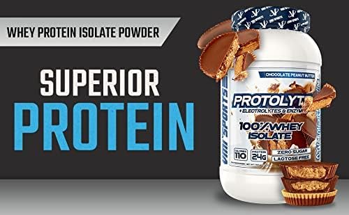 VMI Sports | ProtoLyte Whey Isolate Protein Powder | Low Calorie Whey for Weight Loss and Muscle Gain | Digestive Enzymes | Non-GMO (1.6 lb Chocolate Peant Butter)