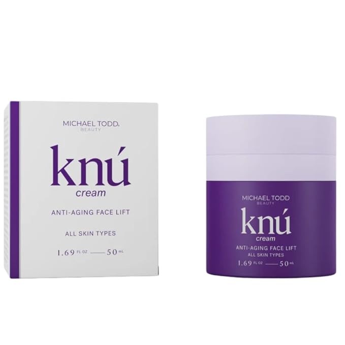 MICHAEL TODD Beauty KNU Cream – Face Lifting Brightening &amp Tightening Cream – For Moisturizing &amp Rejuvenating – With Bakuchiol Peptides &amp Snail Secretion – For All Skin Types – 1.68 fl o