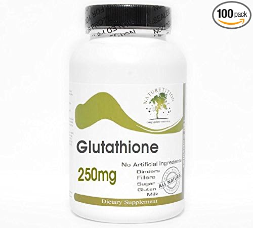 Glutathione 250mg ~ 100 Capsules - No Additives ~ Naturetition Supplements