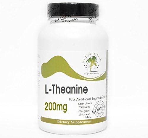 L-Theanine 200mg ~ 180 Capsules - No Additives ~ Naturetition Supplements