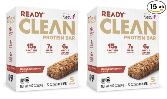 Ready Clean Protein Bars Variety pack (Chocolate Peanut Butter 2 pack)
