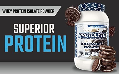 VMI Sports | ProtoLyte Whey Isolate Protein Powder | Low Calorie Whey Protein Powder for Weight Loss | Protein Powder for Muscle Gain | Digestive Enzymes | Non-GMO (Milk and Cookies 1.6 Pounds)