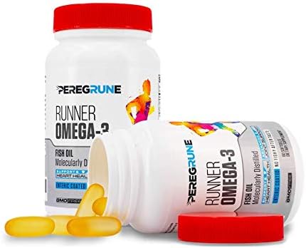 Runner Omega 3 Fish Oil | Helps Support Heart &amp Joint Health for Running with Omega- EPA &amp DHA | 1400 mg 1 Month Capsules for Men and Women | Triple Strength Nutritional Sport Supplement