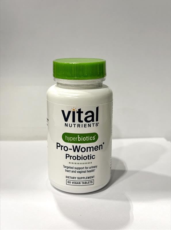 Hyperbiotics Vital Nutrients Pro Women Probiotics for Women | Vaginal Probiotics for PH Balance | Oral Probiotic for Vaginal Health and Urinary Tract Health | 6 Targeted Strains | 60 Vegan Tablets