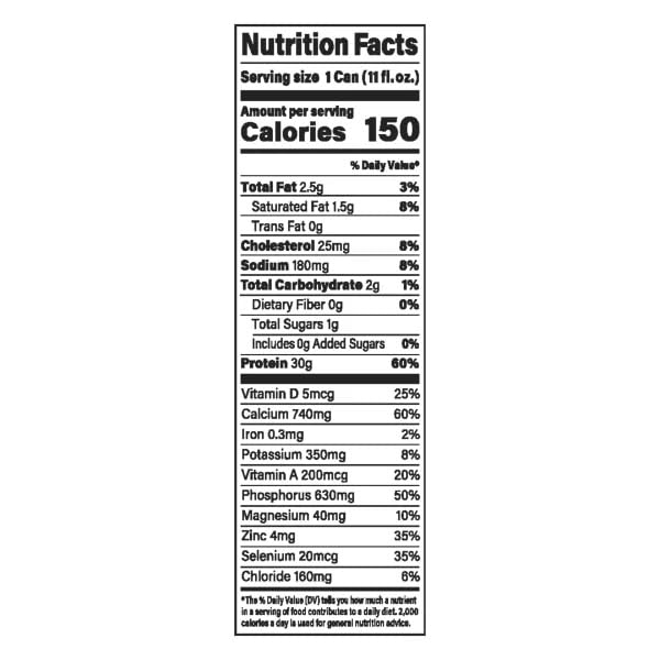 Nurri Vanilla 12-Pack Ulta Filtered Milk Shake 30g Protein 1g Sugar 150 Calories 10 Vitamins and Minerals Per Can | 12-11 Fl Oz Cans Per Package Grade A Lactose Free