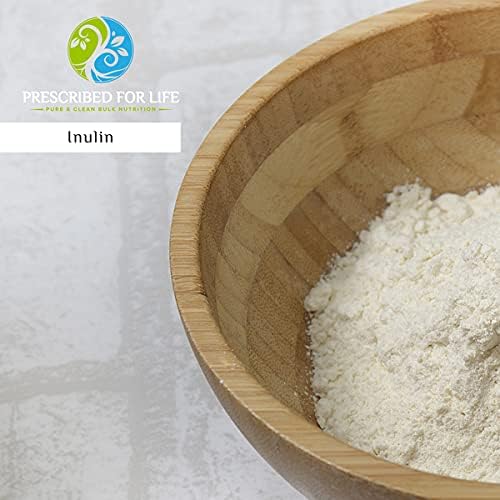 Prescribed For Life Inulin Powder | Prebiotics for Digestive Health | Gluten Free Vegan Non-GMO | Jerusalem Artichoke Supplement | Fructo Oligosaccharide FOS Powder (2 kg / 4.4 lb)