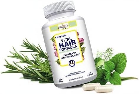 #1 Hair Formula Healthy Vitamins for Men &amp Women | Nutrients Needed for Hair Growth Maintain Healthy Skin &amp Nails Biotin &amp More 60 Capsules