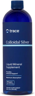 Trace Minerals Colloidal Silver - Pure Colloidal Silver Supplement for Immune Support - Natural Mineral Drops - High-Potency Formula - Gluten-Free - Vegan - 16 fl oz (48 Servings)