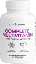 InBloome Women’s Multivitamin Supplement – Daily Multivitamin with Vitamins A C D E &amp B-Complex Biotin + Zinc – Immune &amp Energy Support – 60 Capsules