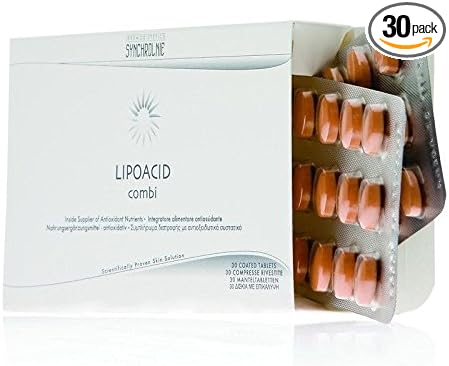 Synchroline Lipoacid Combi Antioxidant X 30 Coated Tablets Care the Skin