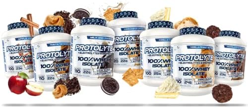 VMI Sports | ProtoLyte Whey Isolate Protein Powder | Low Calorie Whey for Weight Loss and Muscle Gain | Digestive Enzymes | Non-GMO (4.6 lb Peanut Butter Cookies and Cream)