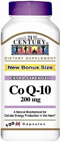 21st Century CoQ10 200 mg Capsules Maximum Strength - 120 ct Pack of 3