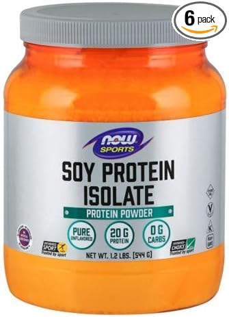 Now Foods Soy Protein Isolate - 1.2 lbs. - Non-GE 6 Pack