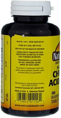 Nature's Blend Acidophilus Chewable Raspberry Flavor - 100 Tablets Pack of 5