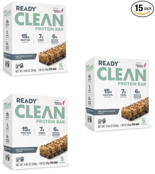 Ready Clean Protein Bars Variety pack (Dark Chocolate Sea Salt 3 pack)