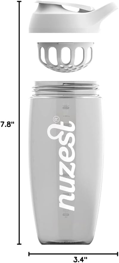 Nuzest Vegan Protein Powder – Clean Lean Protein Salted Caramel – 21g Pea Protein Isolate 1.1lb (20 Servings) – Plant-Based Protein Shake Mix with 24oz Shaker Bottle