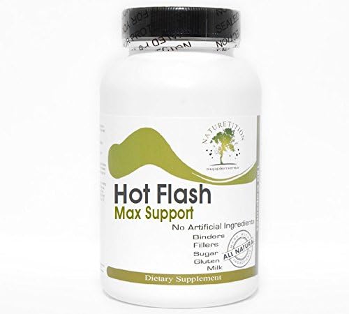 Hot Flash Max Support ~ 180 Capsules - No Additives ~ Naturetition Supplements