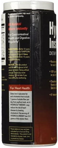 Hydrocil Instant Dietary Fiber Supplement 10.6 oz (Pack of 4)