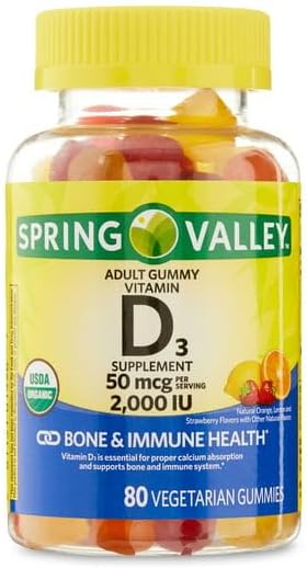 IKJ Vitamin D3 Gummy 2000 IU 80 Ct