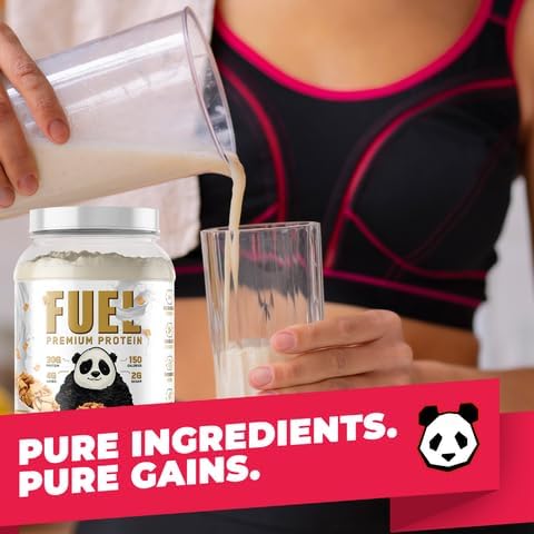 Underground Bio Labs Panda Fuel Premium Protein WheyHydrolyzed CollagenCaseinProbiotics Enzymes Keto FriendlyTime Release 25 Servings (2.5 Pound Cinnamon Toast)