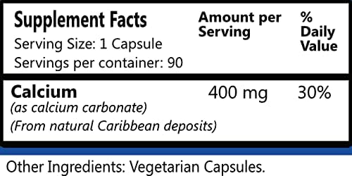 Daily Manufacturing Coral Calcium (Non-GMO Coral Calcium) 90 Vegetarian Capsules