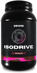 Driven Nutrition IsoDrive Whey Isolate Protein Powder 2lb (Chocolate) – 25g Protein Enzyme Enhanced for Absorption Ultra Clean