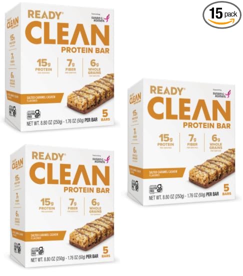 Ready Clean Protein Bars Variety pack (Salted Caramel Cashew 3 pack)