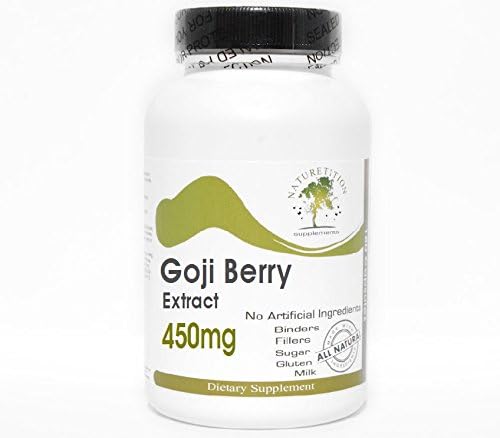 Goji Berry Extract 450mg ~ 90 Capsules - No Additives ~ Naturetition Supplements