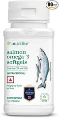 Salmon Omega-3 Softgels Fish Oil Supplement with EPA and DHA 60 Softgels