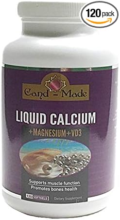 Liquid Ca &amp Mg with Vitamin D 120Capsules