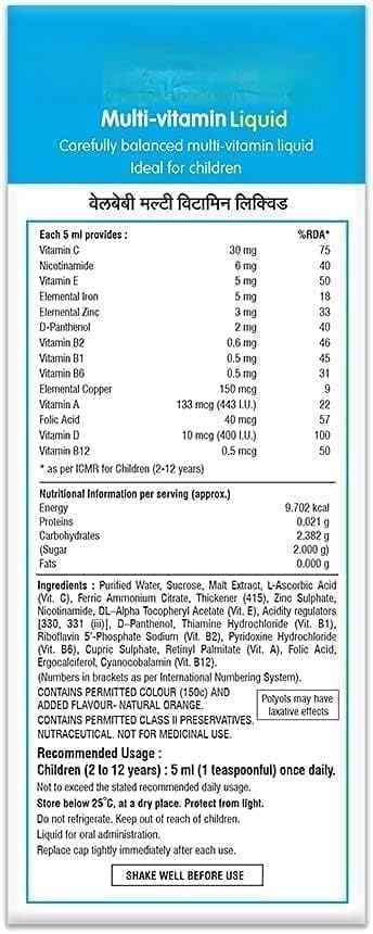 Welbeby Multivitamin Liquid for Baby