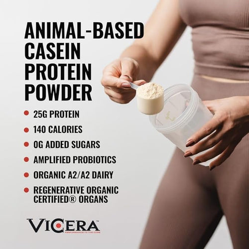 A2 Protein Powder Chocolate Milk 25 G Protein per Serving Organic A2/A2 Whey Casein Blend with Probiotics and Celtic Sea Salt Gluten Free Workout Supplement Non GMO 20 Servings 27.4 Oz