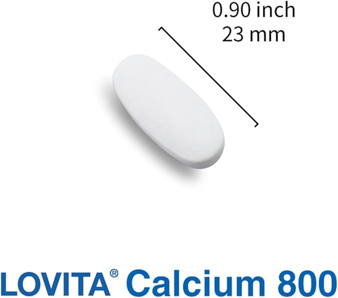 LOVITA Calcium Citrate 800 mg with Magnesium Vitamin D3 &amp K2 Bone Strength &amp Density Supplement for Women &amp Men Supports Teeth Immune Health Gluten Free Non-GMO 360 Vegan Tablets