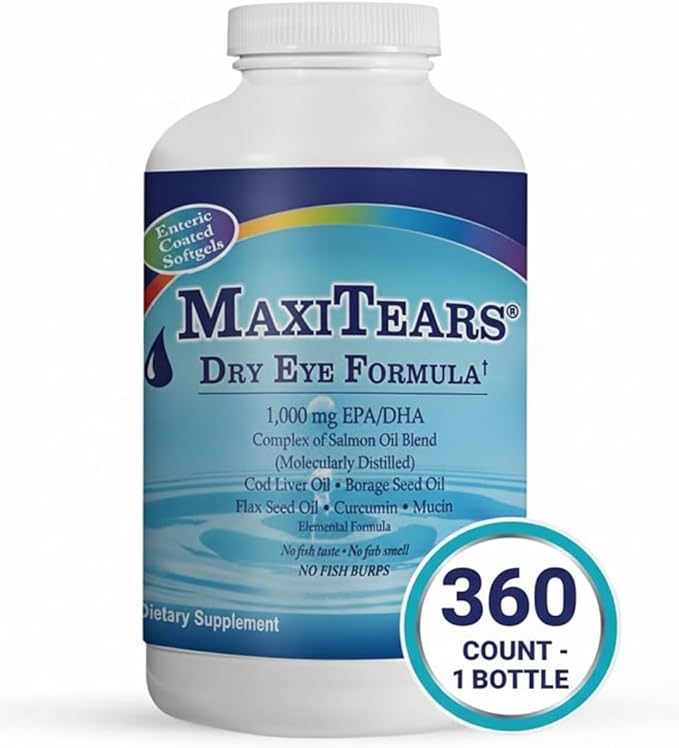 MaxiTears® Dry Eye Formula - 360 Ct - 1 Bottle