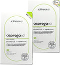 Asprega 30CT - Probiotic + Prebiotic Supplement | 17 Strains 35 Billion CFUs | Delayed Release | Saccharomyces Boulardii | for Men &amp Women | by ScimeraMD 2-Pack