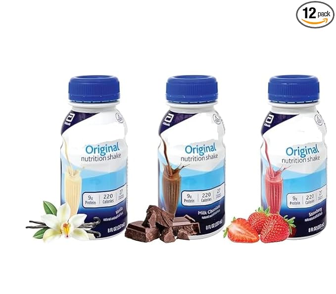 Maryse's Place Assortment Enssure Variety Pack | Enssures Original Nutrition Shakes | Milk Chocolate Shake Vanilla Shake and Strawberry | NutritionalHigh In Protein And Full of Vitamins and Mineral