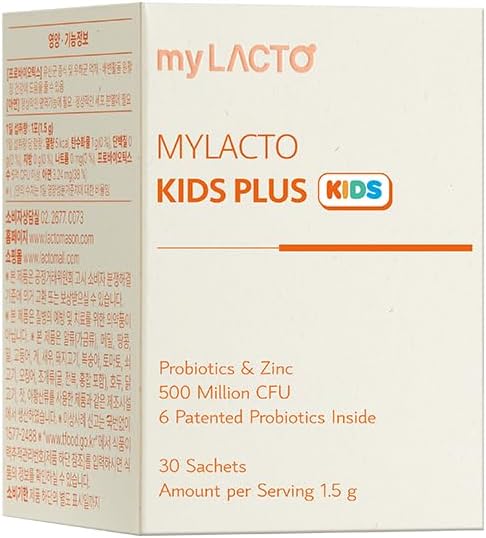 Kids Plus Probiotics Lactobacillus &amp Immune Zinc 500 Million CFU Lactobacillus 1.5g x 30pcs Made in South Korea