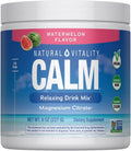 Natural Vitality Calm Magnesium Supplement Drink Mix Powder Gluten Free Vegan &amp Non-GMO Watermelon 8oz Powder